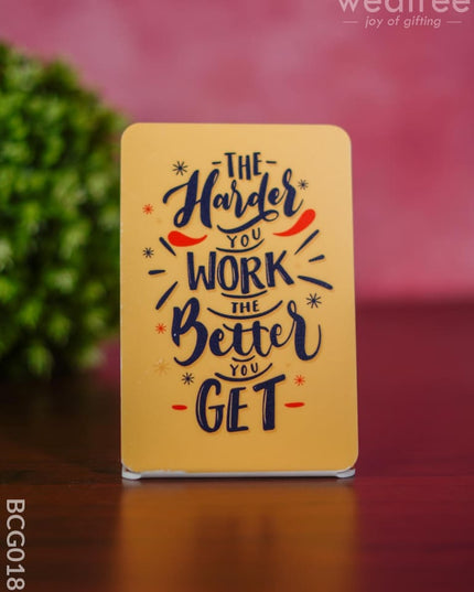 Table Top With Motivational Quotes 6X4 Inch - Bcg0180 Organisers