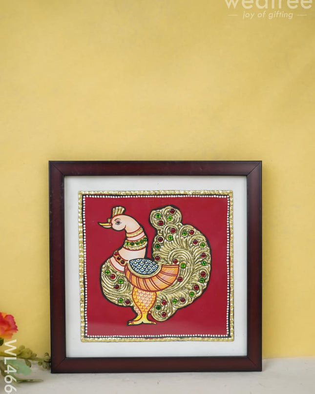 Tanjore Art Photo Frame - Annapakshi Wl4664 Painting