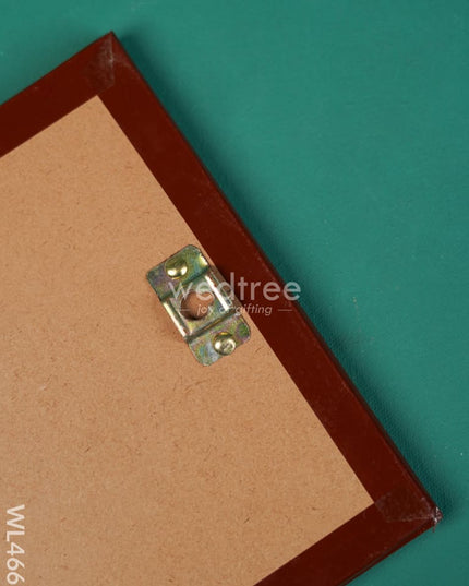 Tanjore Art Photo Frame - Elephant & Cow Wl4667 Painting