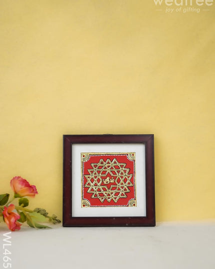 Tanjore Art Photo Frame - Kolam Design Wl4655 Painting