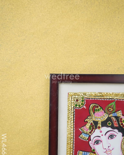 Tanjore Art Photo Frame - Krishna Face Wl4665 Painting