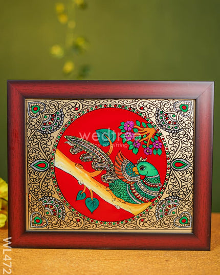 Tanjore Art Photo Frame - Parrot 10 X 8 Inch Wl4728 Frames