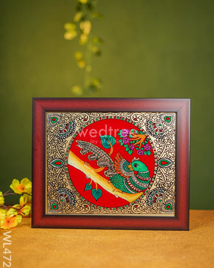 Tanjore Art Photo Frame - Parrot 10 X 8 Inch Wl4728 Frames