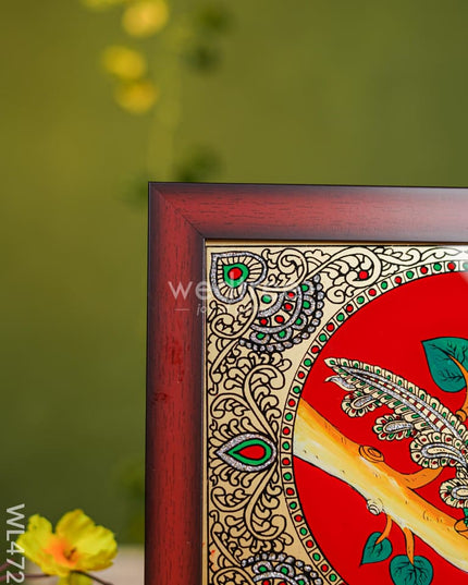 Tanjore Art Photo Frame - Parrot 10 X 8 Inch Wl4728 Frames