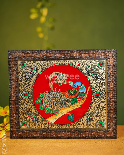 Tanjore Art Photo Frame - Parrot 10 X 8 Inch Wl4729 Frames