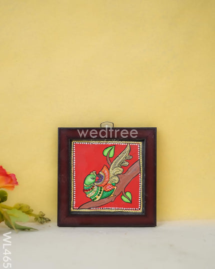 Tanjore Art Photo Frame - Parrot Wl4659 Painting