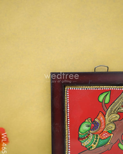 Tanjore Art Photo Frame - Parrot Wl4659 Painting