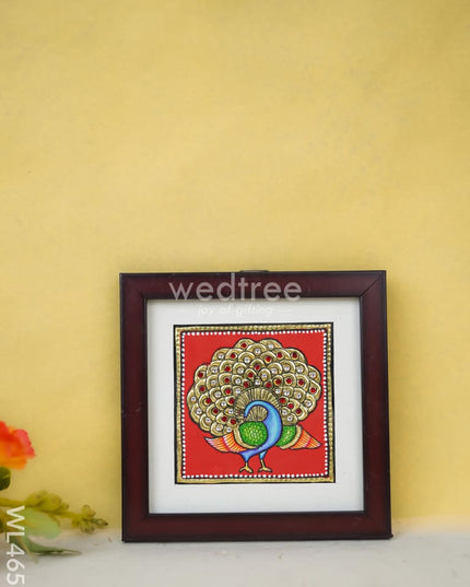 Tanjore Art Photo Frame - Peacock Wl4651 Painting