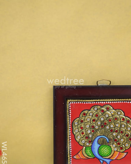 Tanjore Art Photo Frame - Peacock Wl4657 Painting