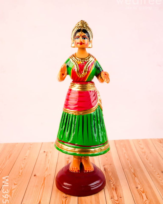 Tanjore Dancing Doll - Kondapalli - WL3959 - Wooden Decor