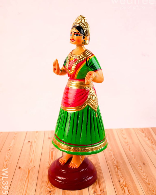 Tanjore Dancing Doll - Kondapalli - WL3959 - Wooden Decor