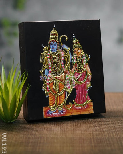 Tanjore Painted Jewel Box (6.5 X 5.5) - Wl1936 Wooden Utility