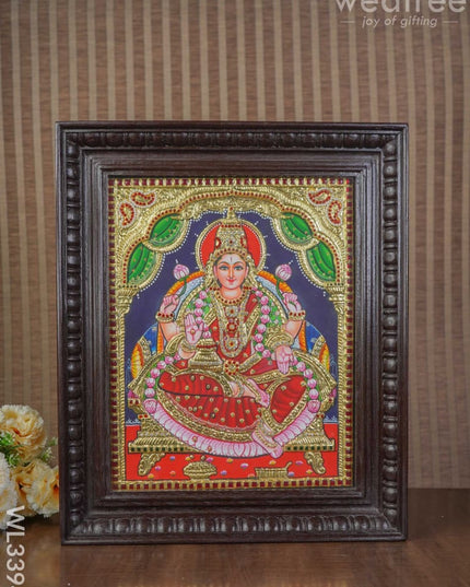 Tanjore Painting Gaja Lakshmi - 15 X 12 Inch Wl3394