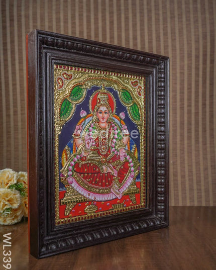 Tanjore Painting Gaja Lakshmi - 15 X 12 Inch Wl3394