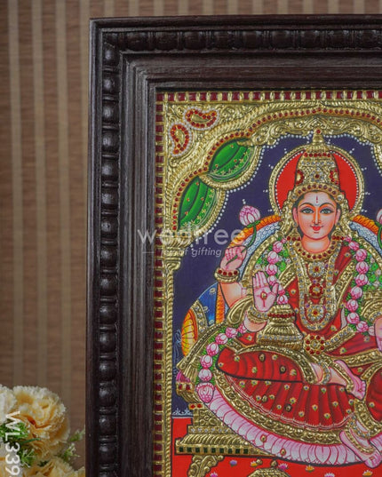 Tanjore Painting Gaja Lakshmi - 15 X 12 Inch Wl3394