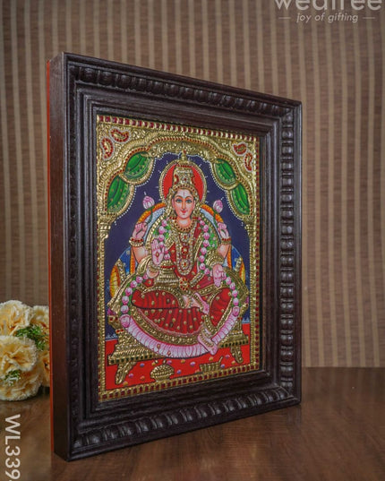 Tanjore Painting Gaja Lakshmi - 15 X 12 Inch Wl3394