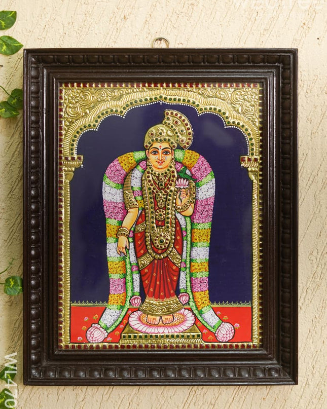 Tanjore Painting - Andal - Flat (Gold Foil) - 18x14 inch - WL4708 Tanjore Painting