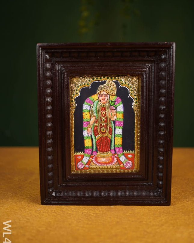 Tanjore Painting Andal - Flat (Gold Foil) 8X6 Inch Wl4683