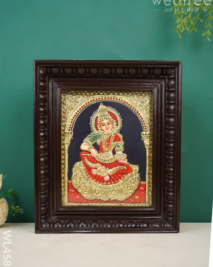 Tanjore Painting - Annapoorani Flat (Gold Foil) 10 X 8 Inch Wl4583