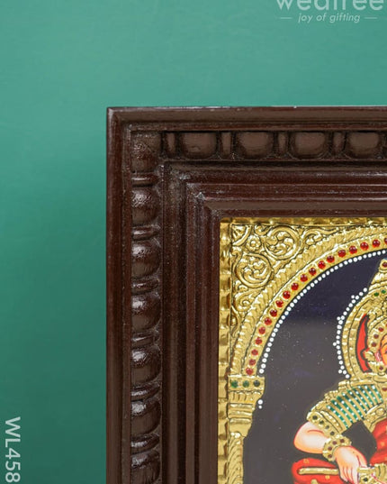 Tanjore Painting - Annapoorani Flat (Gold Foil) 10 X 8 Inch Wl4583