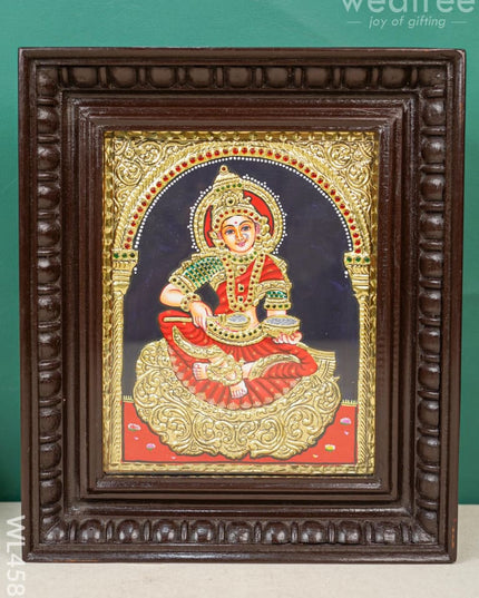 Tanjore Painting - Annapoorani Flat (Gold Foil) 10 X 8 Inch Wl4583