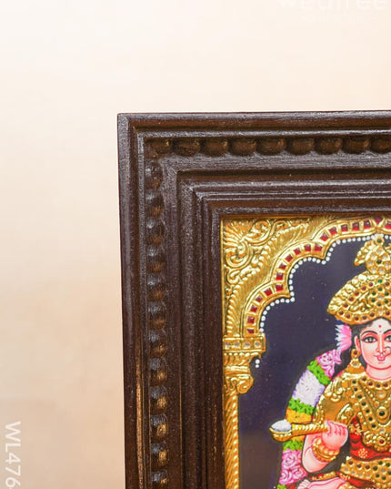 Tanjore Painting - Annapoorani Flat (Gold Foil) 10 X 8 Inch Wl4764