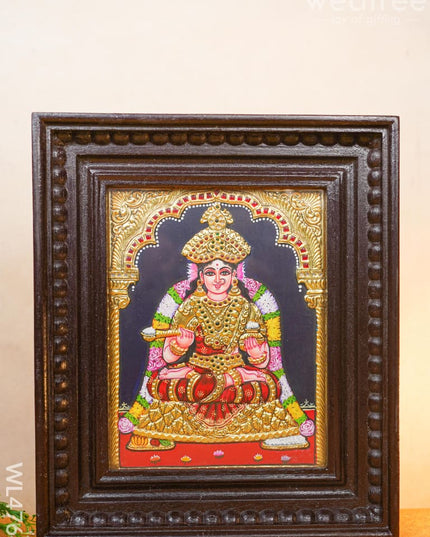 Tanjore Painting - Annapoorani Flat (Gold Foil) 10 X 8 Inch Wl4764