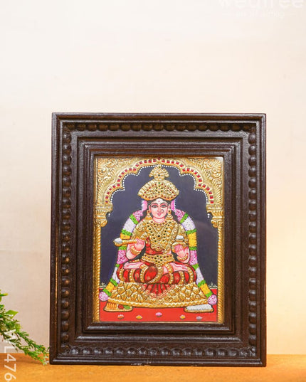 Tanjore Painting - Annapoorani Flat (Gold Foil) 10 X 8 Inch Wl4764