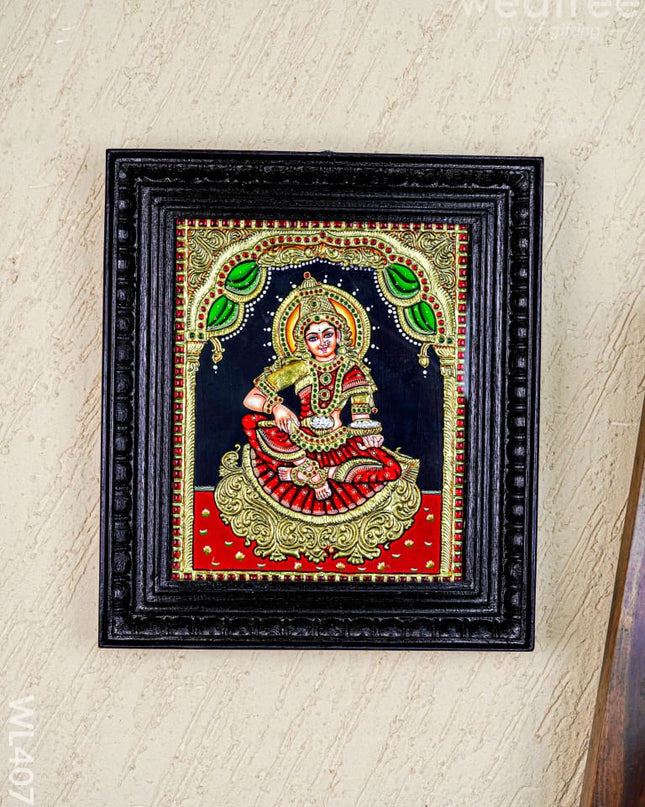 Tanjore Painting - Annapoorani - Flat (Gold Foil) - 12x10 inch - WL4078 - Tanjore Painting