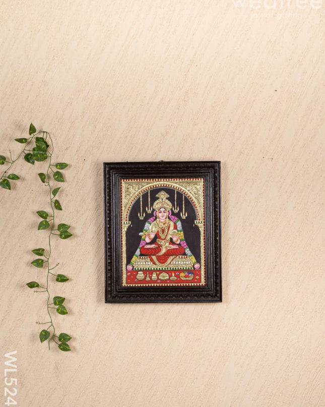 Tanjore Painting - Annapoorani - Flat (Gold Foil) - 15x12 inch - WL5247 - Tanjore Painting