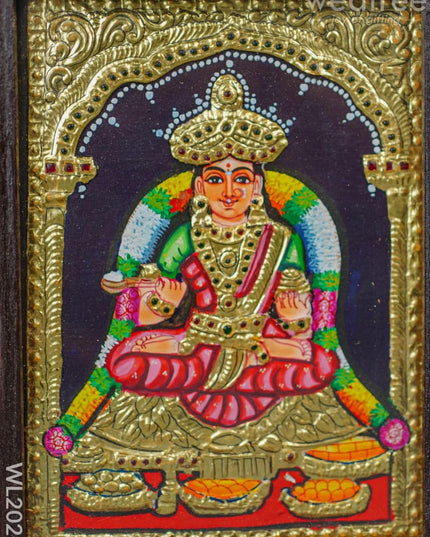 Tanjore Painting Annapoorani - Flat (Gold Foil) 8X6 Wl2021