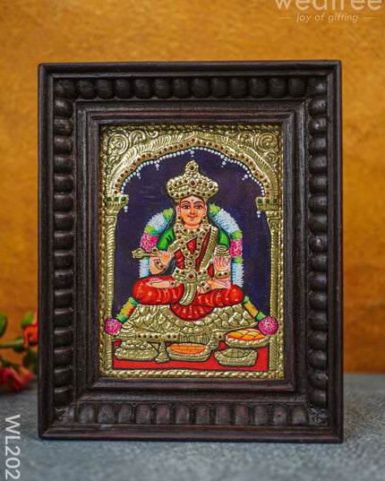 Tanjore Painting Annapoorani - Flat (Gold Foil) 8X6 Wl2021