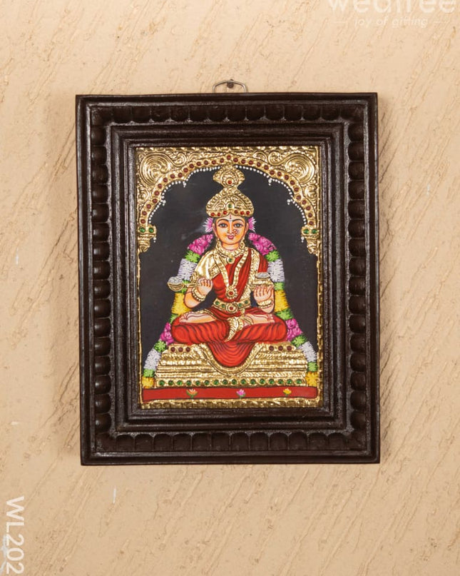 Tanjore Painting - Annapoorani - Flat (Gold Foil) - 8x6 inch - WL2021 Tanjore Painting
