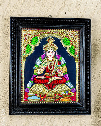 Tanjore Painting - Annapoorani - Semi Embossed - 15x12 inch - WL5574 - Tanjore Painting