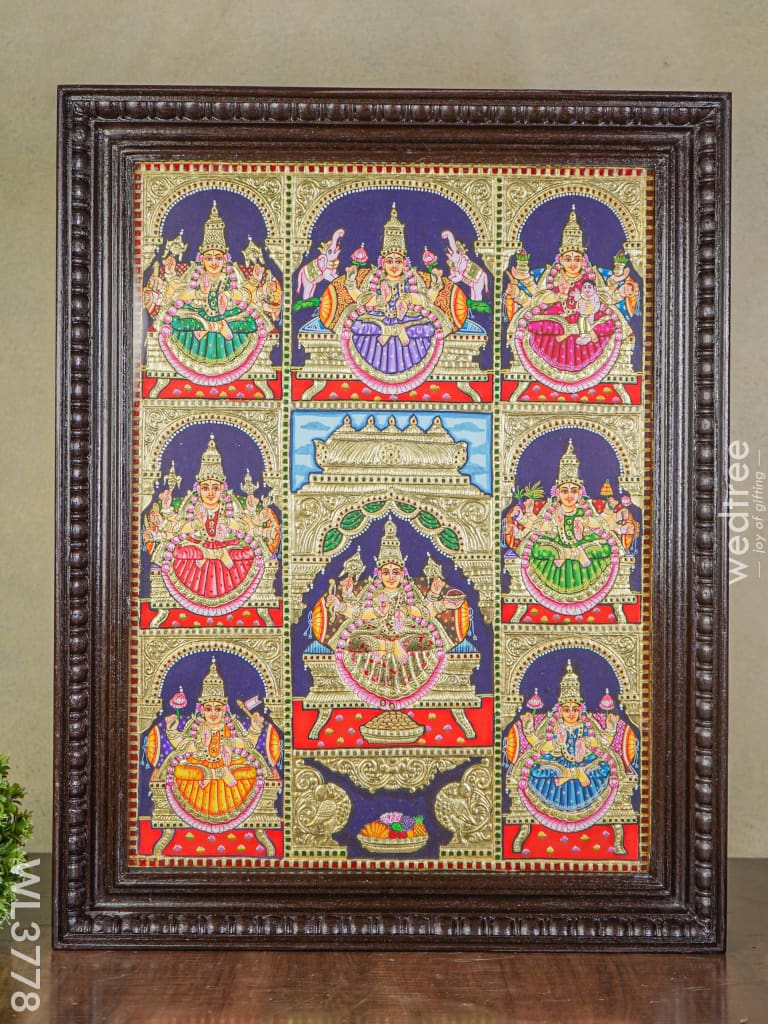 Tanjore Painting Ashtalakshmi - 24X18 Inch Wl3778