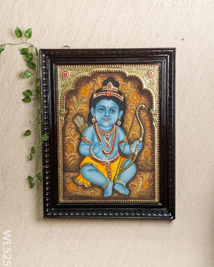 Tanjore Painting - Baby Ramar - Semi Embossed - 24x18 inch - WL5250 - Tanjore Painting
