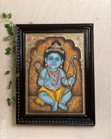 Tanjore Painting - Baby Ramar - Semi Embossed - 24x18 inch - WL5250 - Tanjore Painting