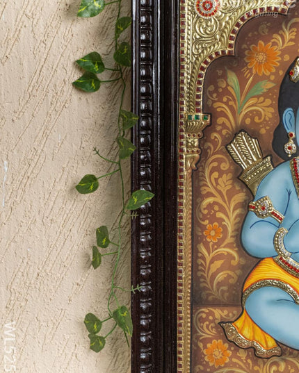 Tanjore Painting - Baby Ramar - Semi Embossed - 24x18 inch - WL5250 - Tanjore Painting