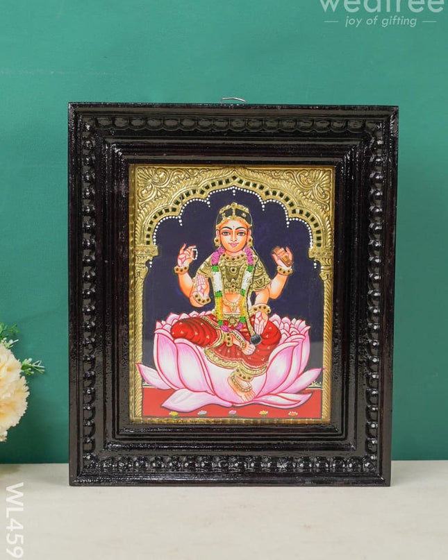 Tanjore Painting - Bala Tripura Sundari Flat (Gold Foil) 10 X 8 Inch Wl4592