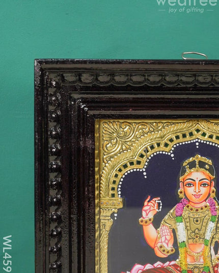 Tanjore Painting - Bala Tripura Sundari Flat (Gold Foil) 10 X 8 Inch Wl4592