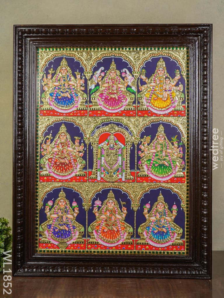 Tanjore Painting Balaji & Ashtalakshmi - 24X18 Wl1852