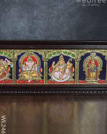 Tanjore Painting Panel (5 Deities) - Wl2464