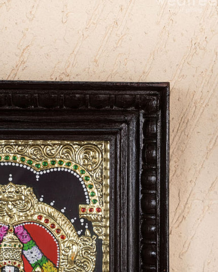 Tanjore Painting - Balaji-Padmavati Thayar - Flat (Gold Foil) - 15x12 inch - WL5246 - Tanjore Painting