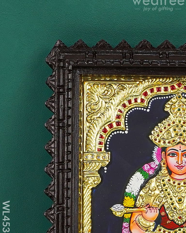 Tanjore Painting Chettinad Frame - Annapoorni Flat (Gold Foil) 10 X 8 Inch Wl4534