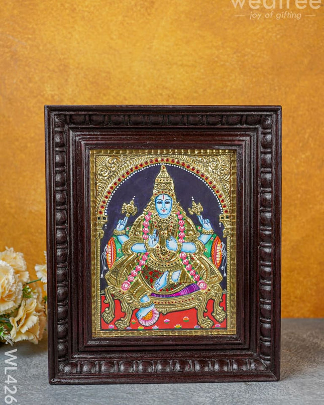Tanjore Painting - Dhanvantri - Flat (Gold Foil) - 10x8 inch - WL4265 - Tanjore Painting