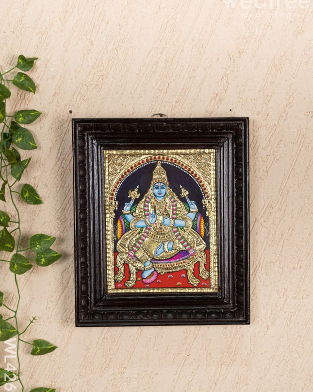 Tanjore Painting - Dhanvantri - Flat (Gold Foil) - 10x8 inch - WL4265 - Tanjore Painting