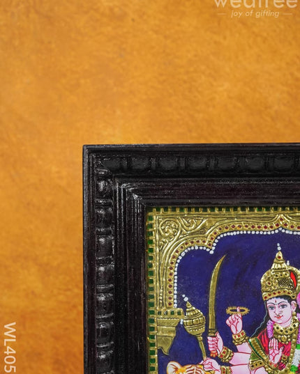 Tanjore Painting - Durga 12 X 10 Inch Flat [Gold Foil] Wl4057
