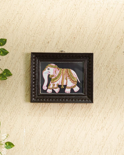 Tanjore Painting - Elephant - Flat - 8*6 inch - WL4989 Tanjore Painting