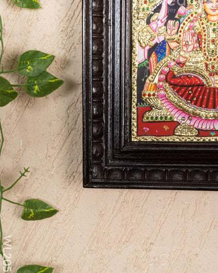 Tanjore Painting - Gajalakshmi - Flat (Gold Foil) - 10x8 inch - WL2054 - Tanjore Painting