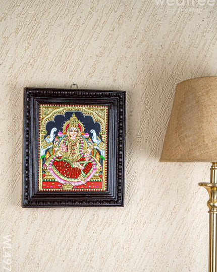 Tanjore Painting - Gajalakshmi - Flat (Gold Foil) - 12x10 inch - WL4979 - Tanjore Painting